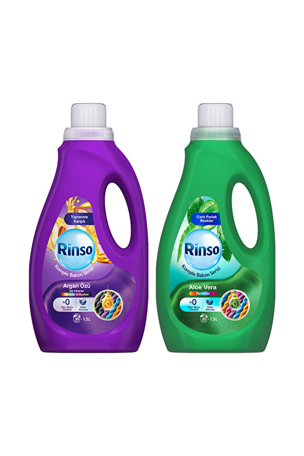 Sıvı Argan Özü Renkliler ve Siyahlar 1.5L x1 + Sıvı Aloe Vera Renkliler 1.5L x1 - 2