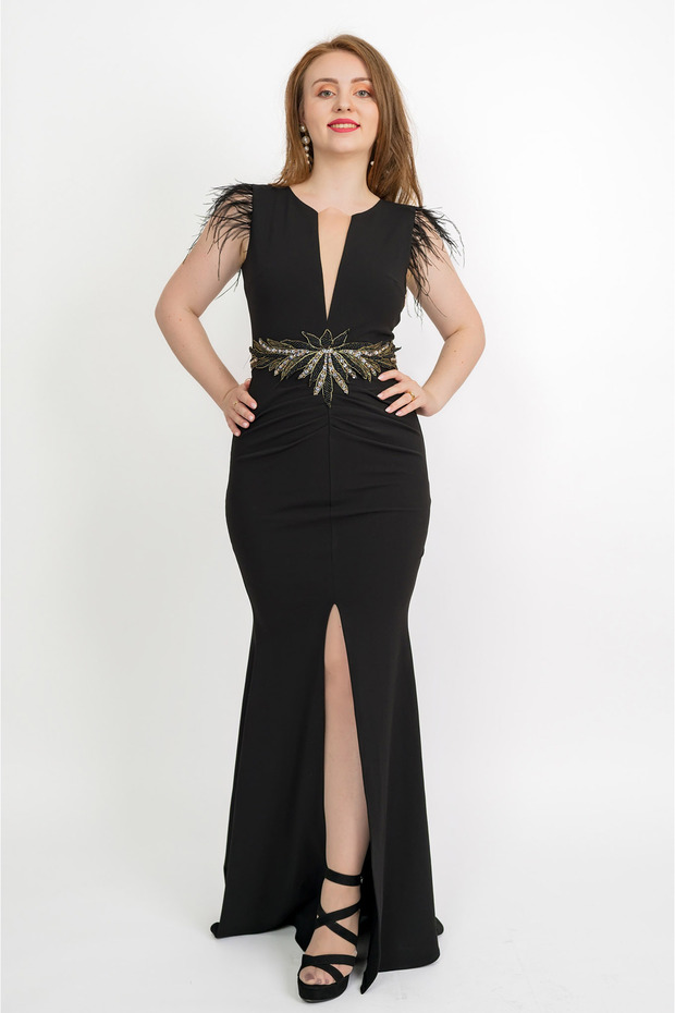 Rochie lungă elegantă tip sirenă Noella - - M(36) - 2