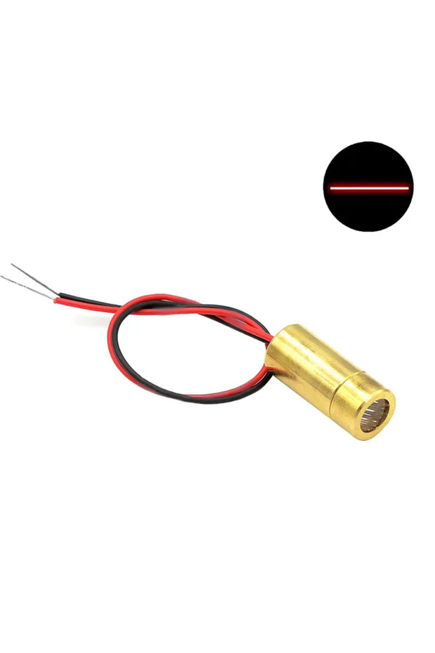 9MM Line 3V 650nm 5mW Red Point / Line / Cross Laser Module Head Glass Lens Focusable Laser Diode In