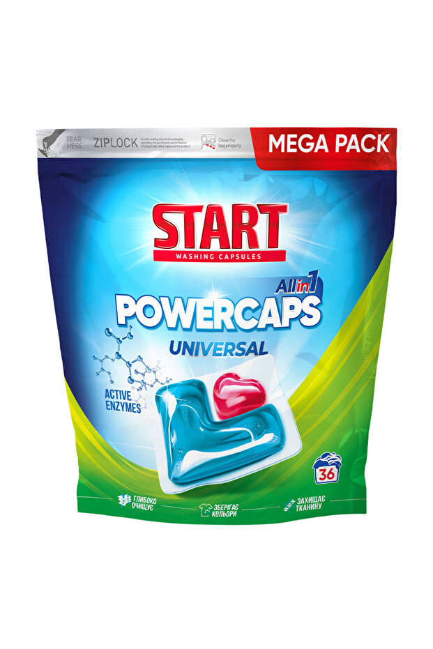 Universal laundry detergent capsules 36pcs - 1