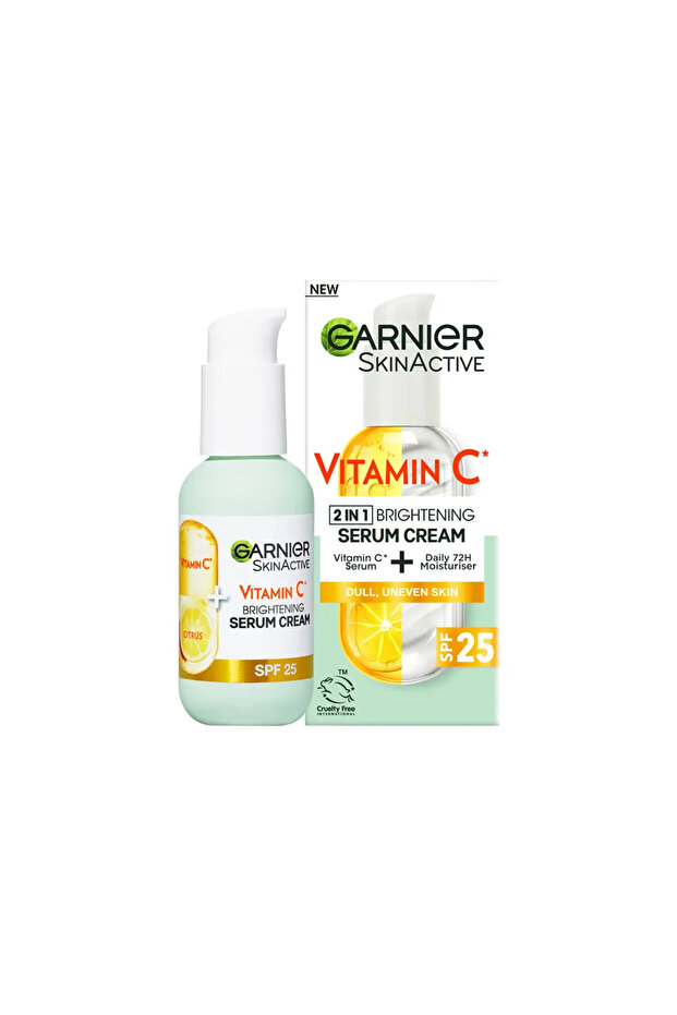 Skin Active Vitamin C cream serum with brightening effect, 50 ml