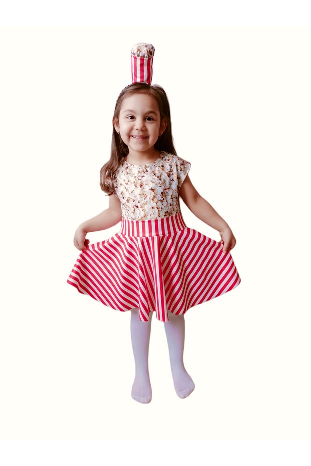 Girl's Kiloş Skirt Popcorn Costume / Popcorn Dress