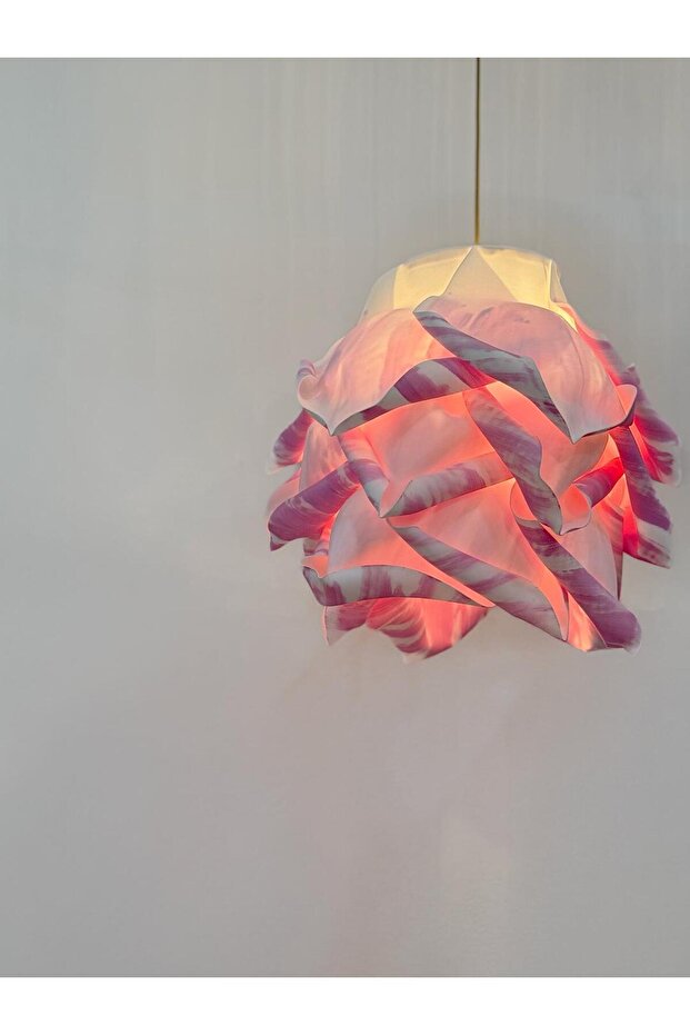 Pembe Detay Eva Avize Sarkıt - 3