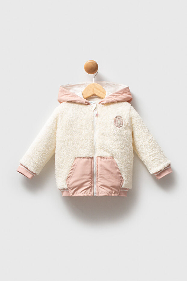 U.S. Polo Assn Baby Girl White Coat