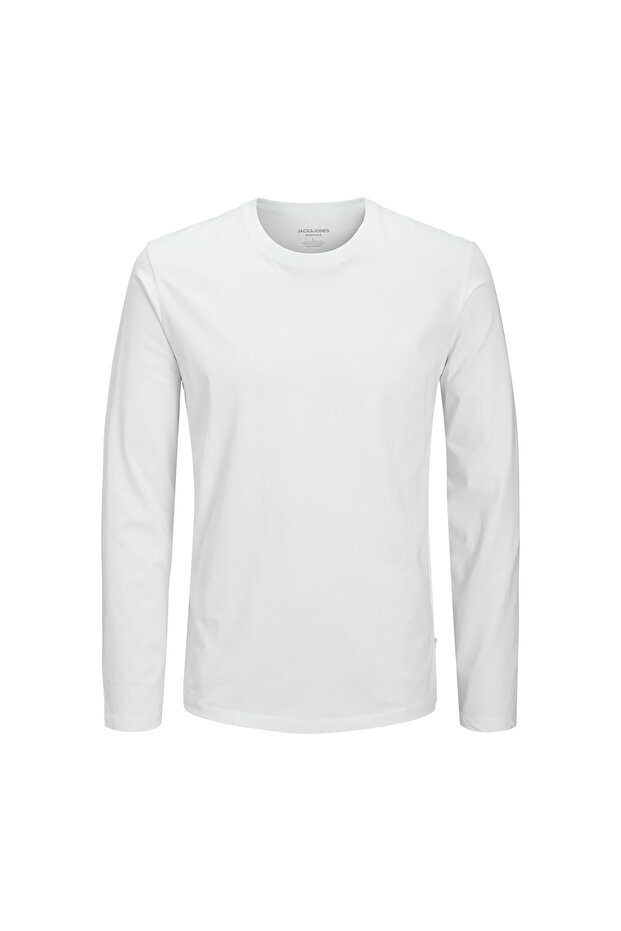 Organic Men's White Long Sleeve T-Shirt (12279538-W)