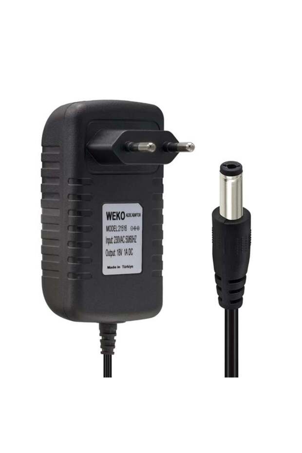 Weko 18 Volt 1 Amper Priz Tip 5.5X2.5 Uç Adaptör - 1