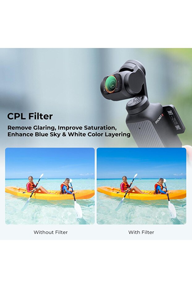 Magnetic CPL Filtre ( DJI Osmo Pocket 3 combo Uyumlu ) - 5