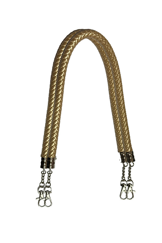 Örme Hortum Çanta Sapı Altın - 1