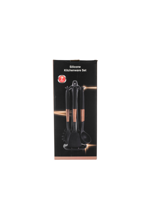 7-piece serving spoon set with stand - 4