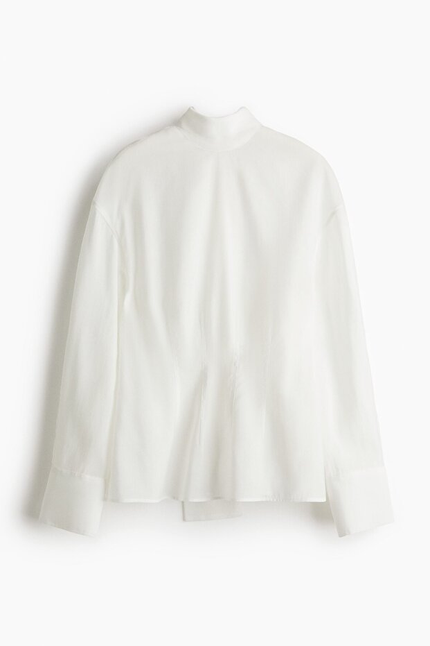 Fiyonk Yakalı Bluz - 3