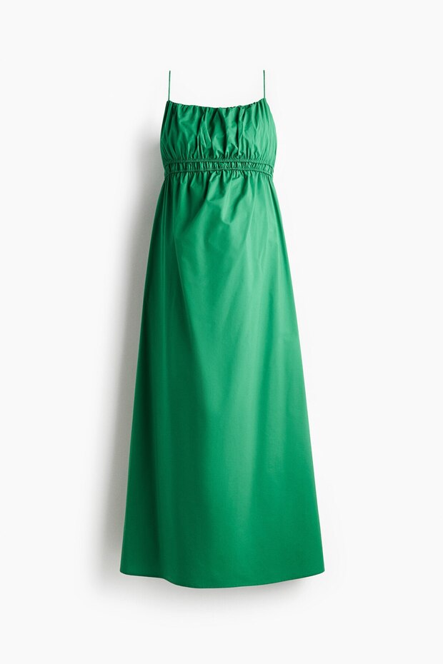 MAMA Askılı Poplin Elbise - 3