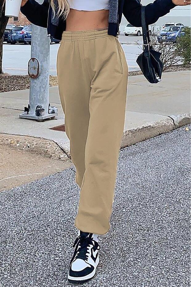 Trening de damă bej basic SH276 - 5