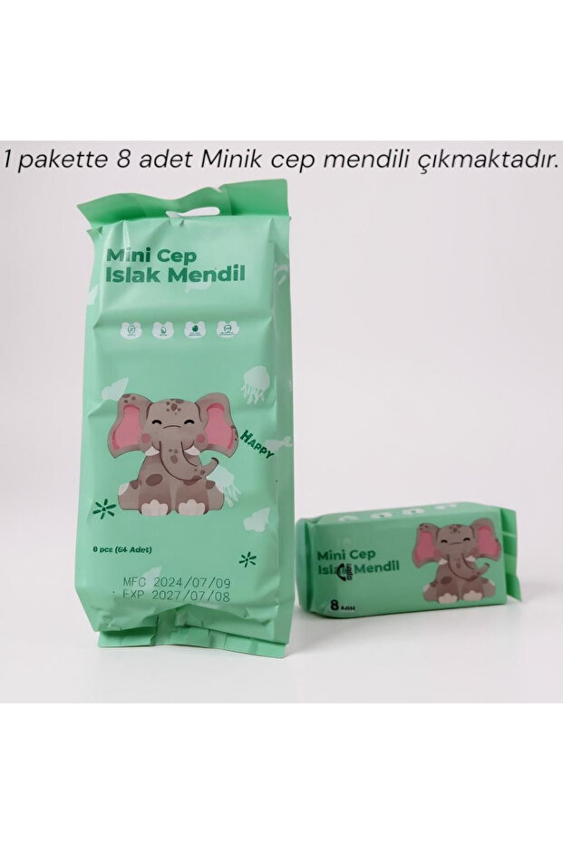 1 paket Minik Islak Cep mendili ve 100' LÜ Minik kağıt sabun - 2