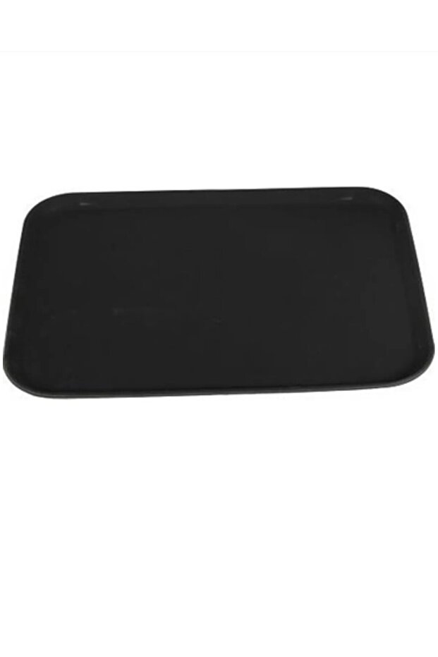 SERVİS TEPSİSİ 37*53 cm RESTORANT YEMEKHANE SELF SERVIS TEPSİ SİYAH 25 ADET - 3