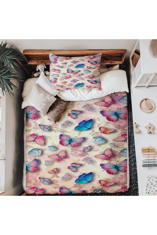 Colorful Butterflies Baby Bedding Set