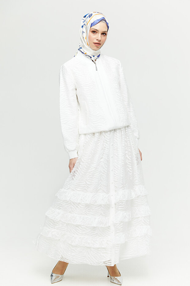 Zebra Organzeli Bomber Ceket - 1