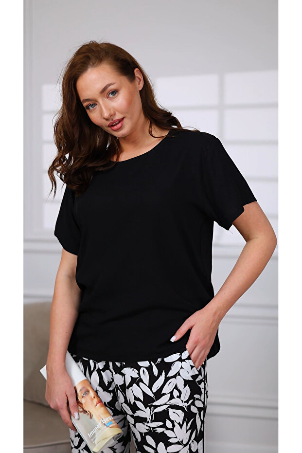 مجموعة قماش منقوشة من الأوراق - مجموعة علوية - 2