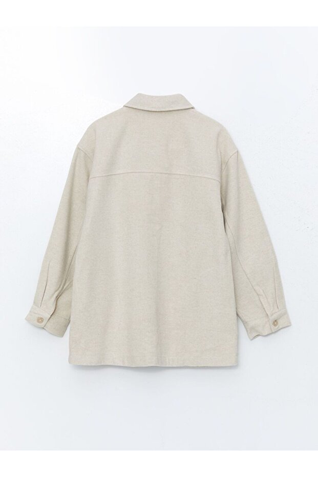 LCW Modest Oversize Kadın Gömlek Ceket - 6