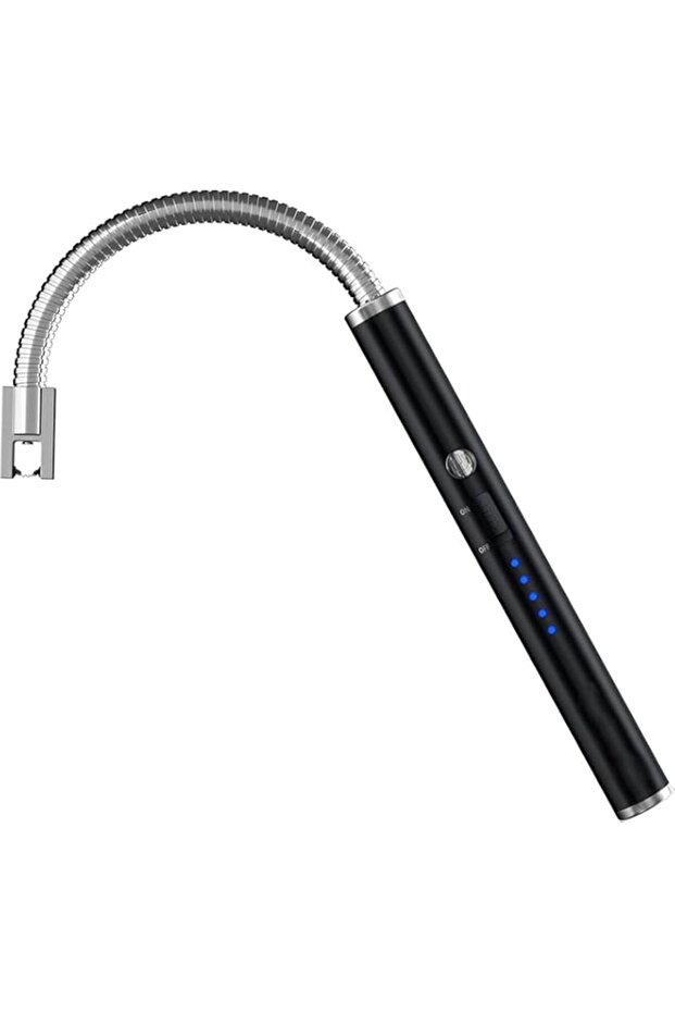 SKY-TOUCH Arc Lighter, Flameless Electronic Lighter With Led Battery Indicator, Rechargeable Usb Lighter Wind & Weatherproof Lighter For Kitchen, Barbecue, Candles, Fireworks, Gas Stove, Black