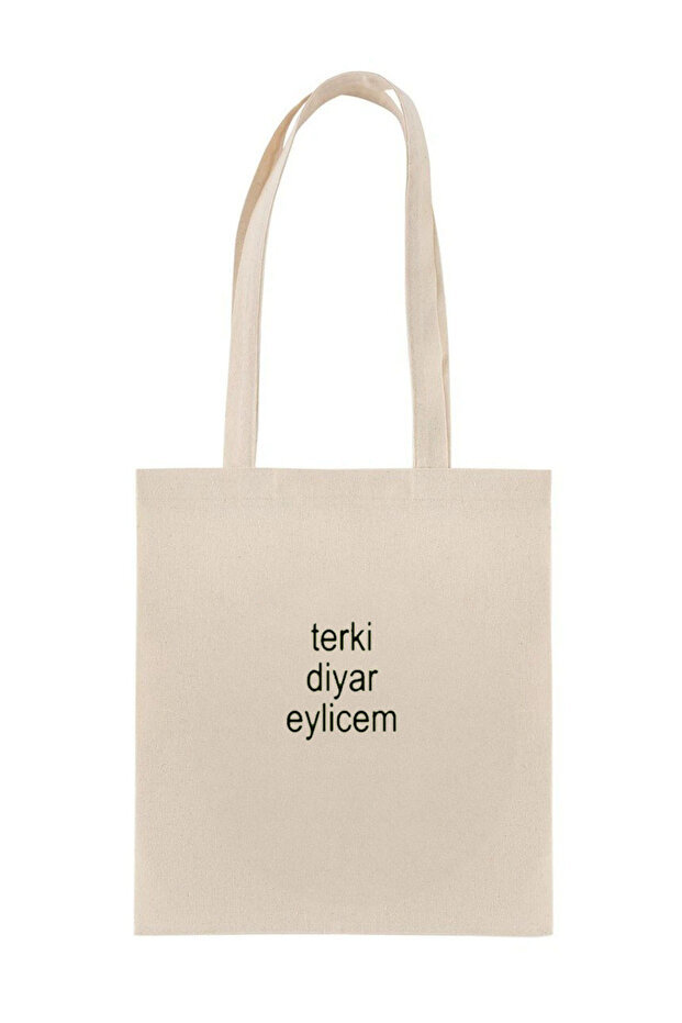 حقيبة قماش مطبوعة من Terki Diyar Eylicem
