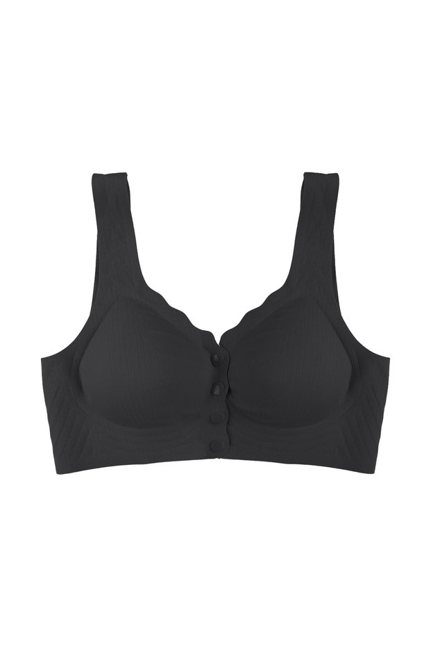 Laser Seamless Covered Front Clasp Bra Bustier Without Underwire
