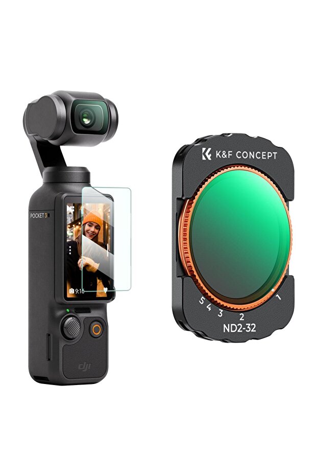 Magnetic Variable ND2-32 Filter ( DJI Osmo Pocket 3 combo Uyumlu ) - 1
