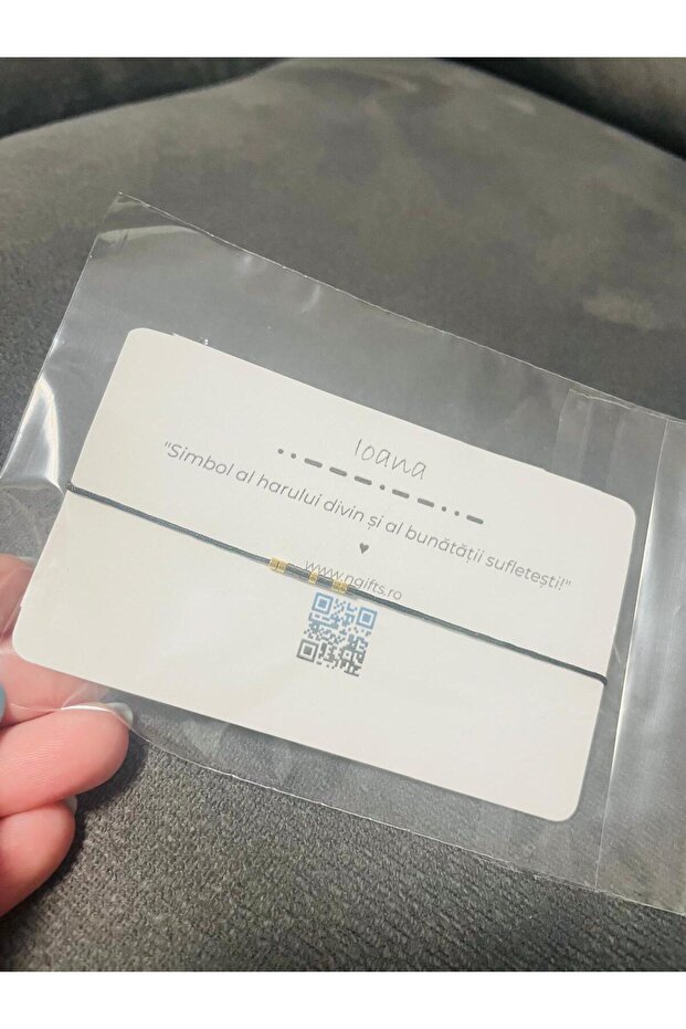 Morse Code Bracelet - Ioana - 1