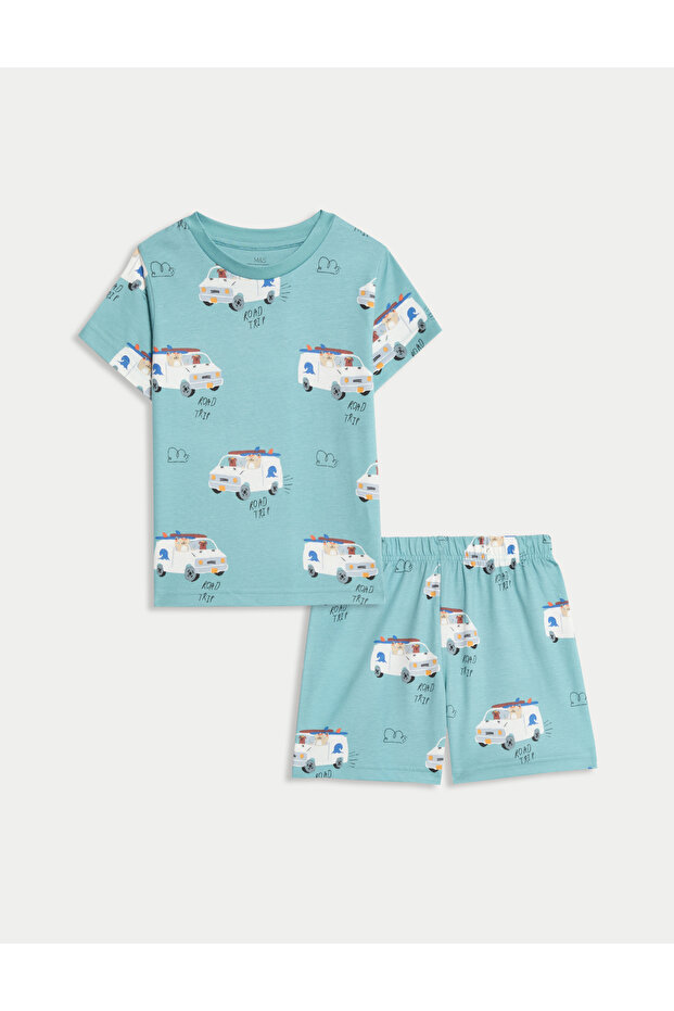 %100 Pamuklu Çocuk Pijama Takımı (1–8 Yaş) - 1