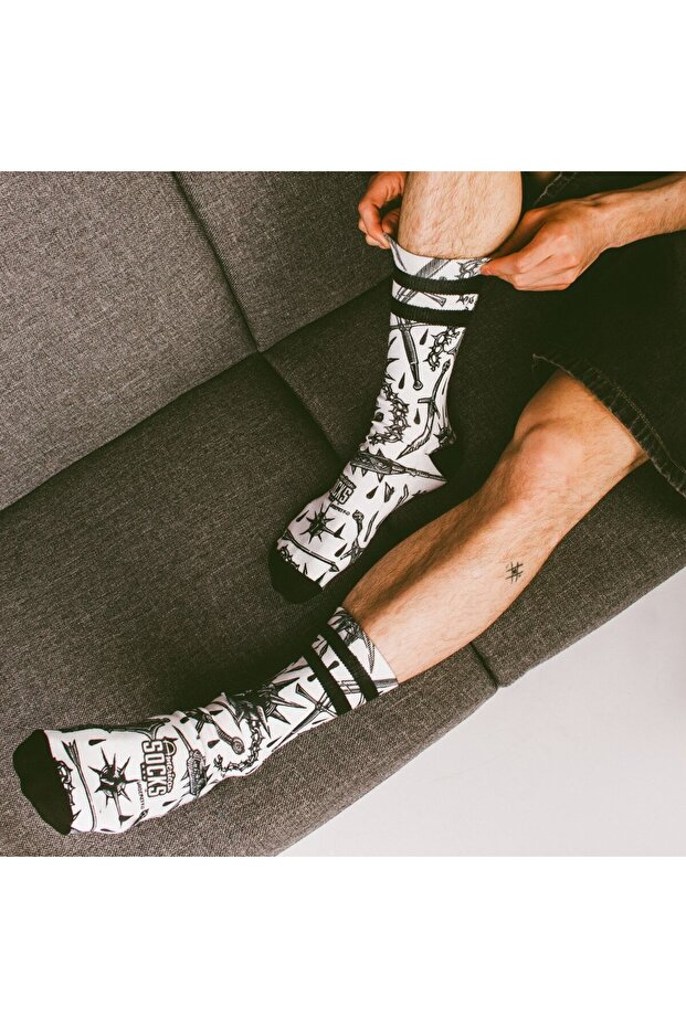 جوارب من القرون الوسطى متوسطة الارتفاع - 4