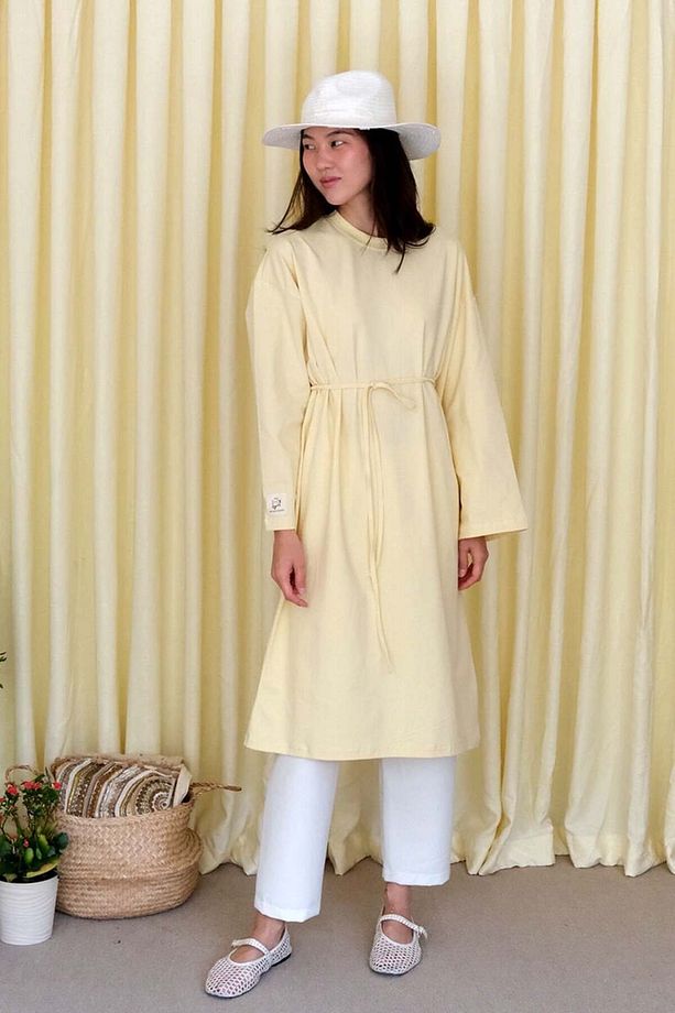 Tereyağ Sarısı Uzun Body Tunik - 3