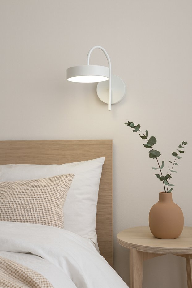 Jodi Modern Design White Color White Lighted - Led Bathroom - Kitchen - Living Room Led Wall Sconce