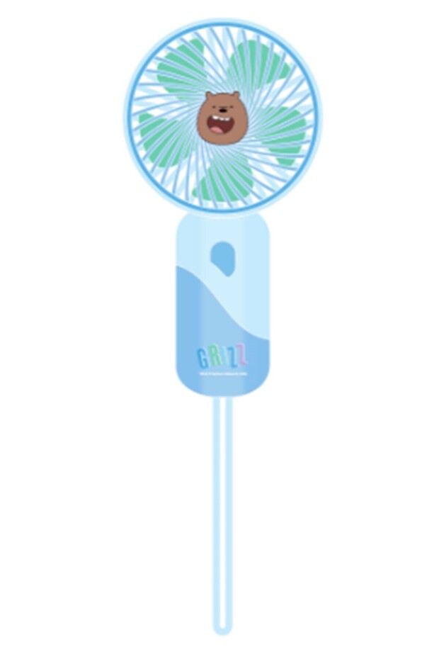 We Bare Bears Lisanslı Mini Fan - Boz Ayı - 1