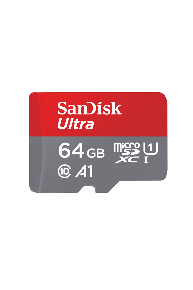 Ultra MicroSDHC 64GB memory card, Class 10 + SD adapter - 1