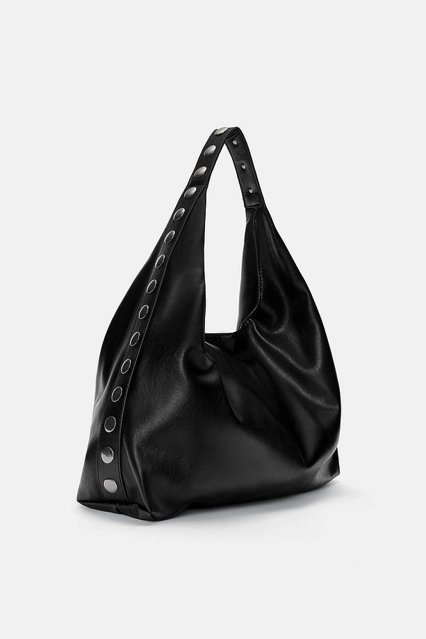 Zımba detaylı shopper çanta - 1