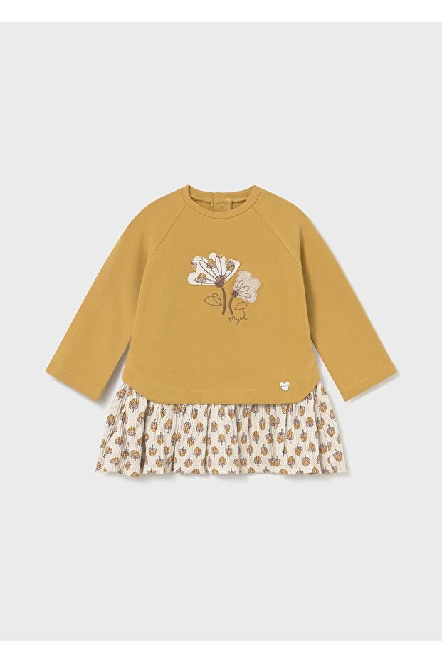 Kız Bebek Elbise Sarı - 1