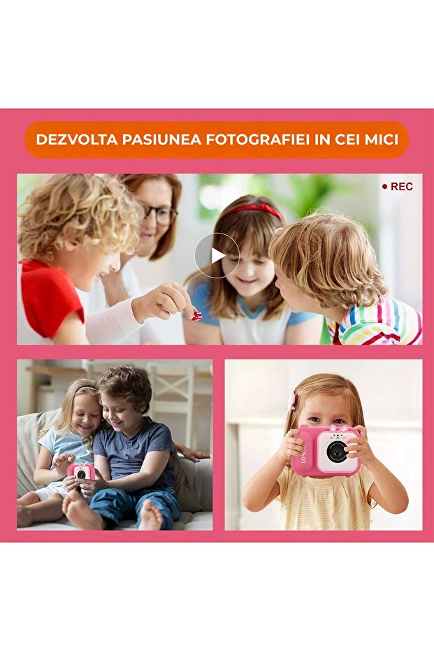 Digital Video Camera for Kids with Large 2.4" Screen, 32GB Card, Tripod and Selfie Function – 1080P - 4