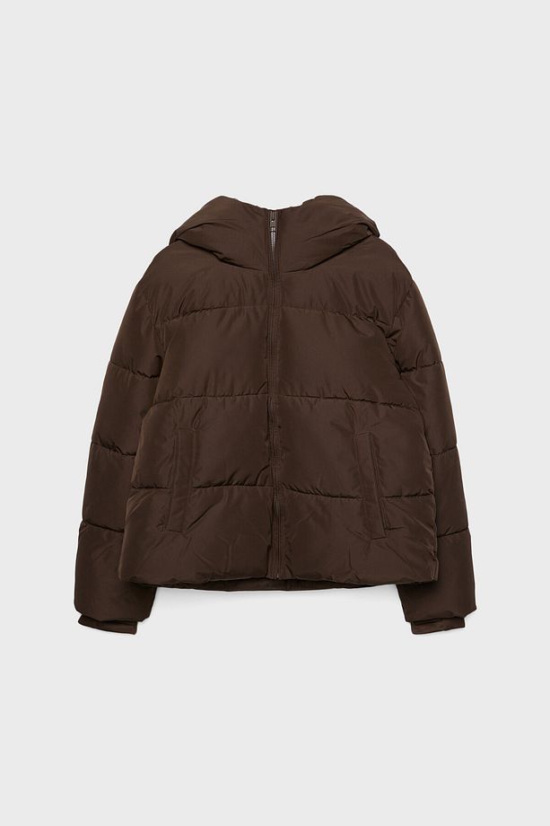 Kapüşonlu basic şişme mont - 6