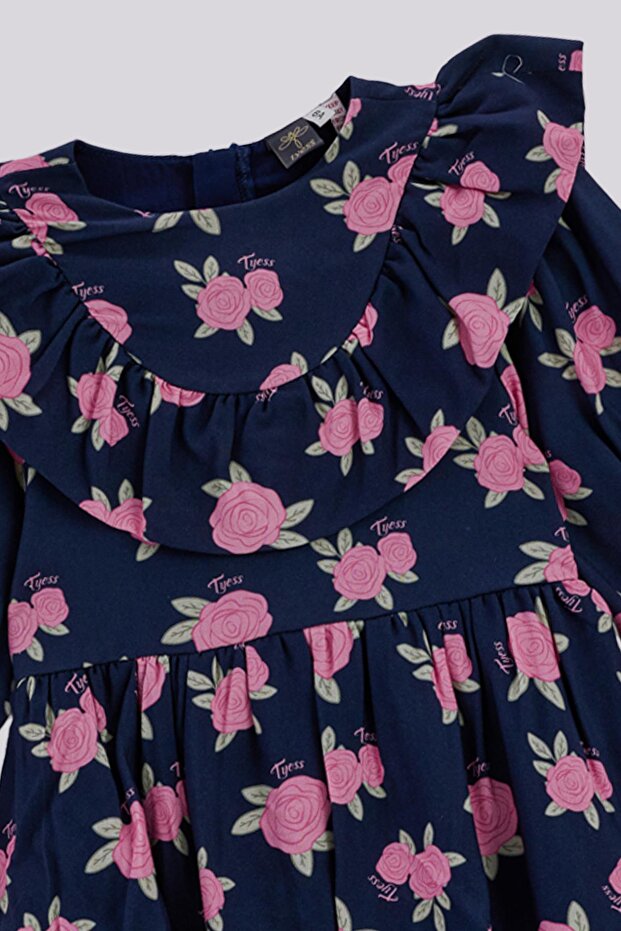 BG Store Kız Çocuk Desenli Elbise - 7