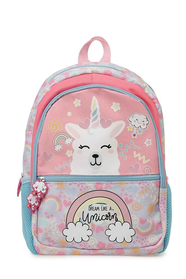 BTS UNICORN LAMA BPCK 5PR Çok Renkli Kız Çocuk Sırt Çantası - 1