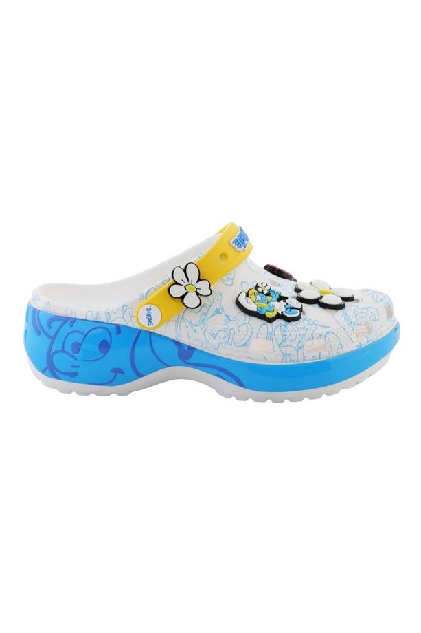 210822-90H Smurfs Platform Clog Kadın Terlik Gri - 2
