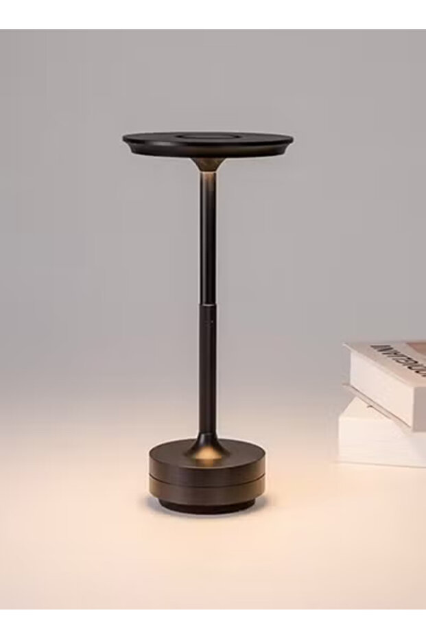 عبوة من مصباحين LED لاسلكيين قابلين لإعادة الشحن ومتغيري اللون، مصباح طاولة 1800 مللي أمبير/ساعة، أسود - 6