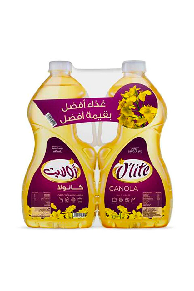 زيت الكانولا، 1.5 لتر × 2