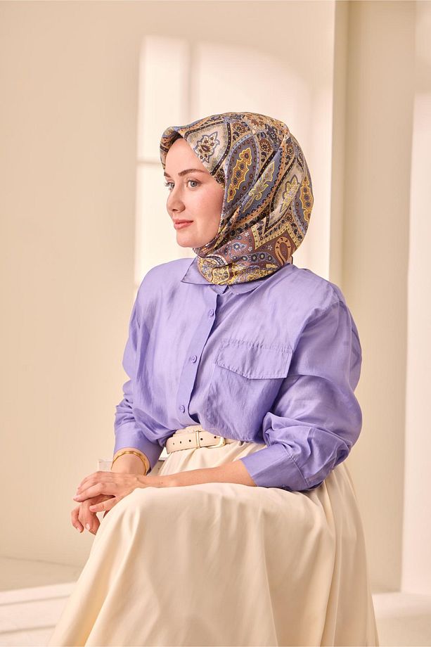 Twill İpek Eşarp 11476-37 - 1