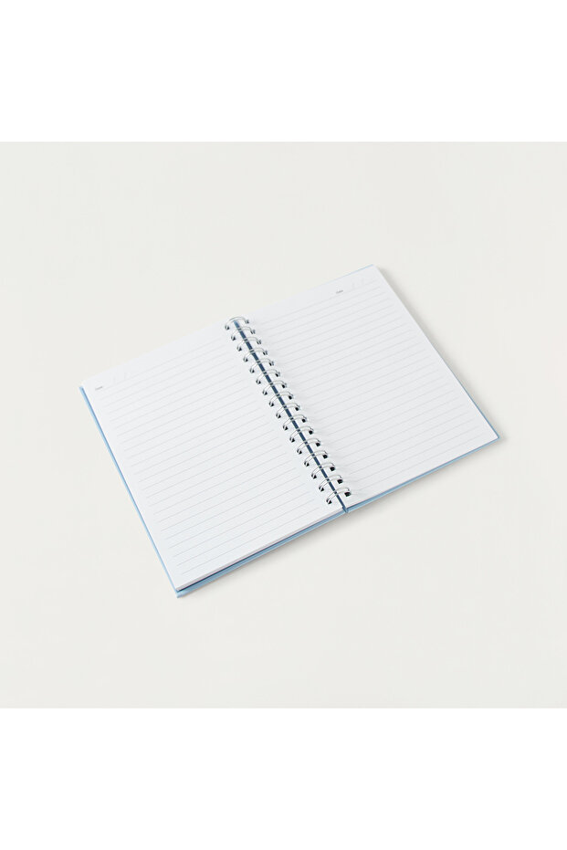 Slogan Print Spiral Bound Ruled A5 Notebook - 4