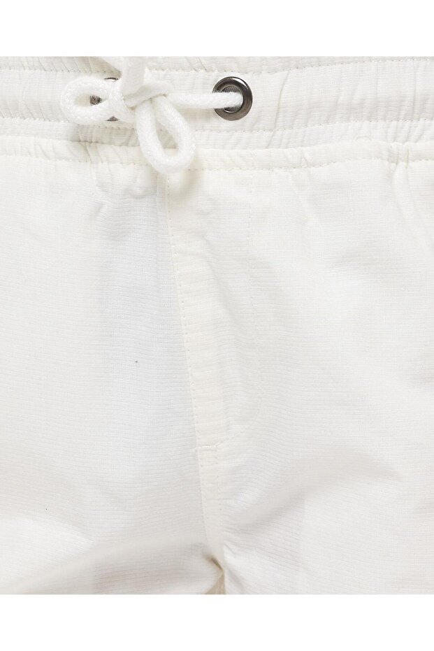 Solid Shorts with Drawstring Waist - 4