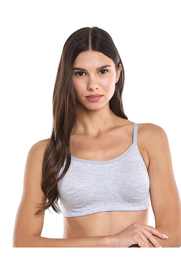 حمالة صدر صلبة ذات رقبة دائرية - 1