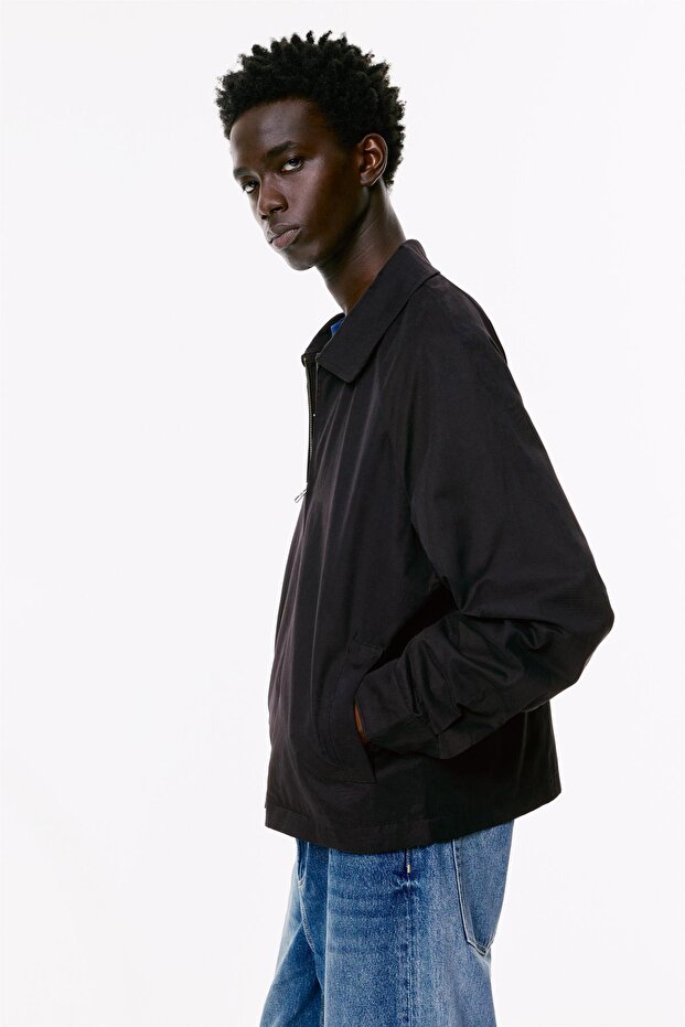 Fermuarlı Pamuk Ceket - 3