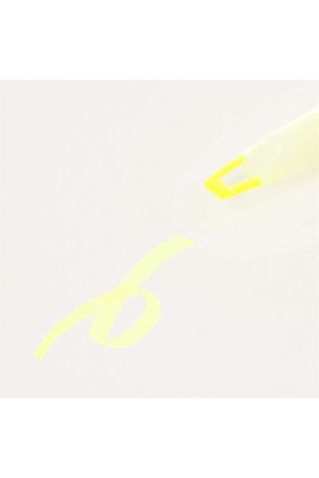 Çift Taraflı Neon Sarı Highlighter - 2