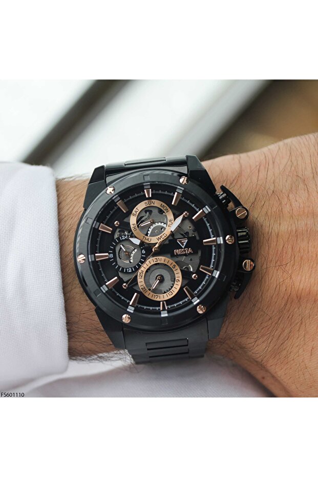 Fs601110 Men's Wrist Watch with Steel Band