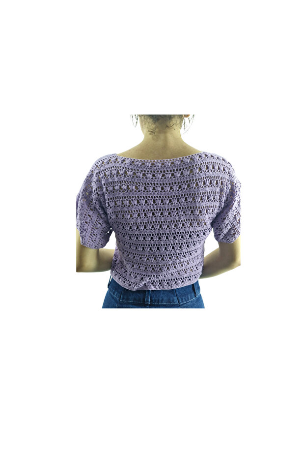 El Örgüsü Crop Büstiyer - 3